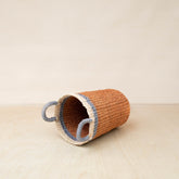 Baskets - Coral Wicker Basket Vase - Decorative Basket | LIKHÂ - LIKHÂ