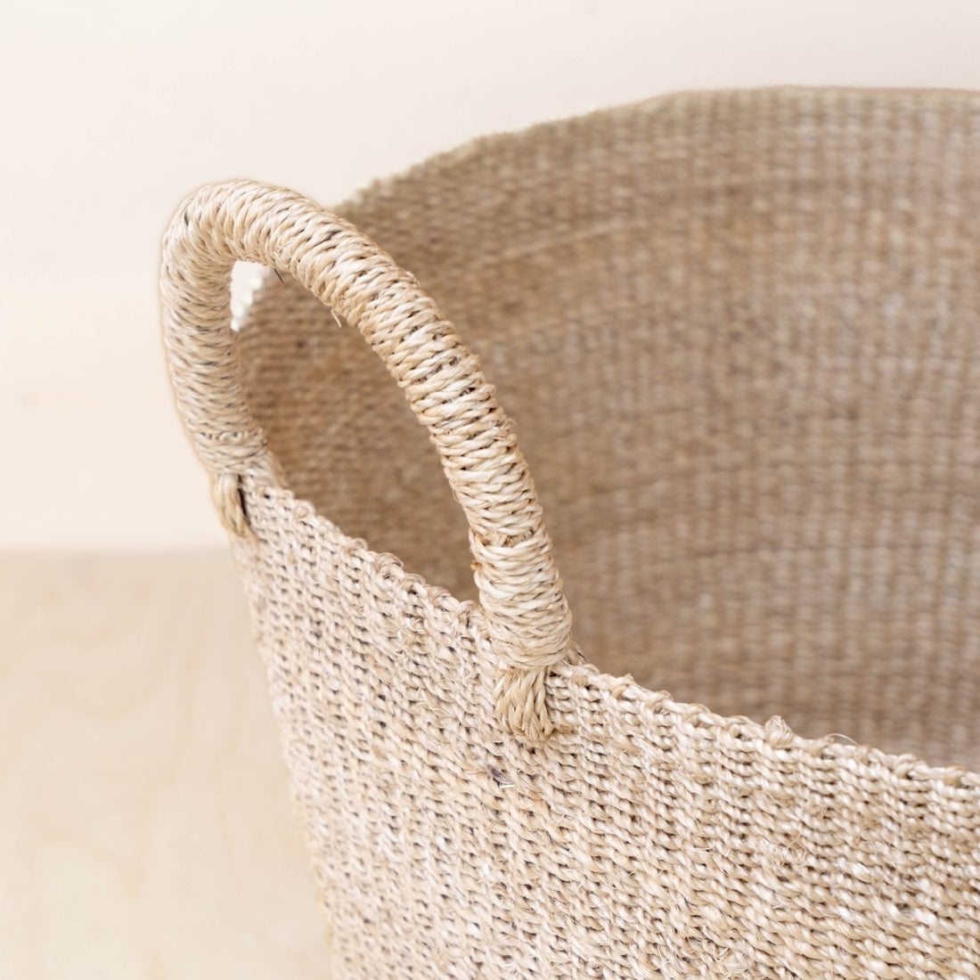 Baskets - Large Round Woven Basket - Modern Baskets | LIKHÂ - LIKHÂ