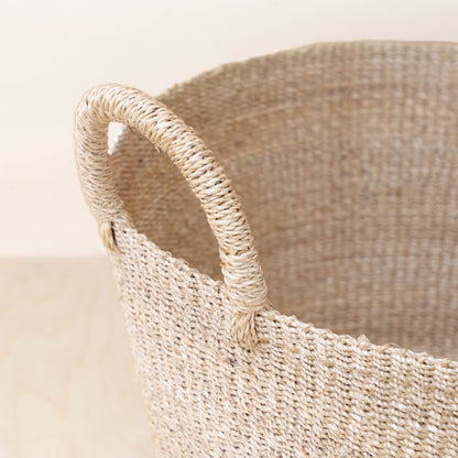 Baskets - Large Round Woven Basket - Modern Baskets | LIKHÂ - LIKHÂ