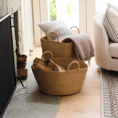 Baskets - Large Square Wicker Basket - Woven Basket | LIKHÂ - LIKHÂ