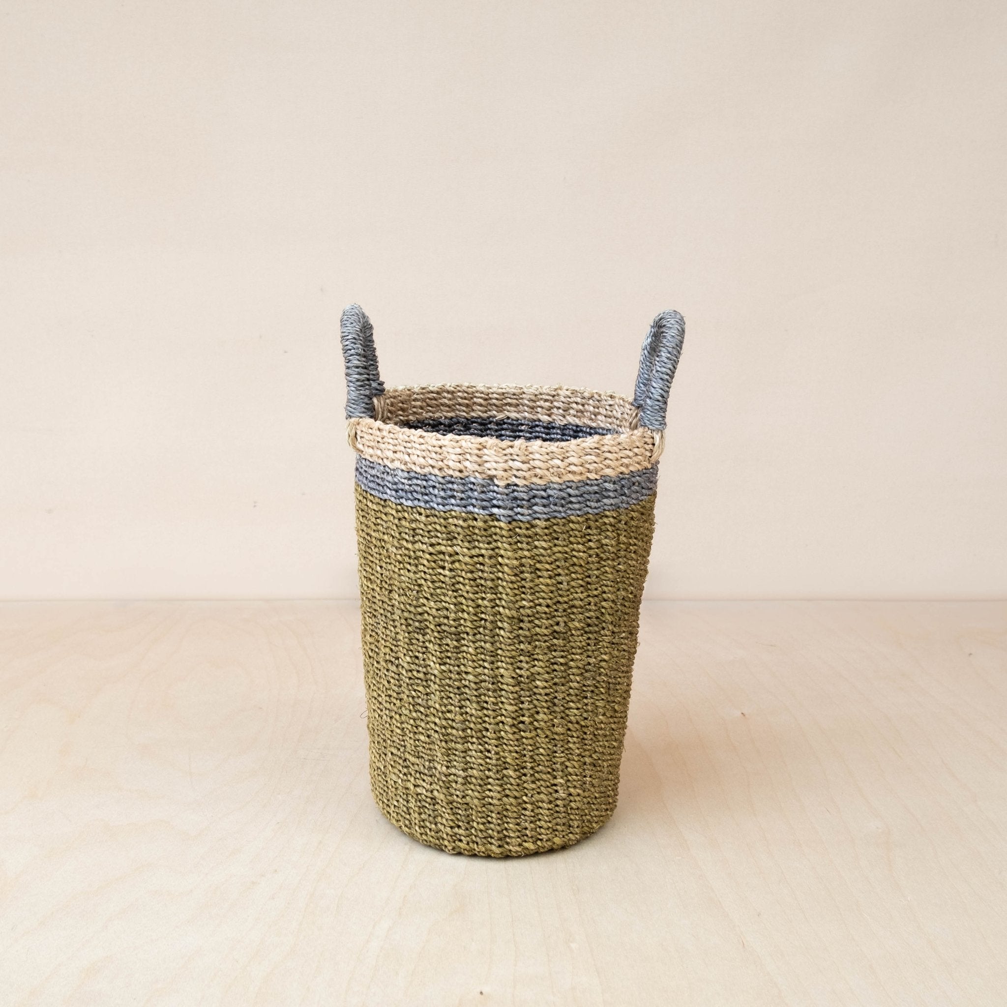 Baskets - Olive Tall Wicker Basket Vase - Woven Plant Baskets | LIKHÂ - LIKHÂ