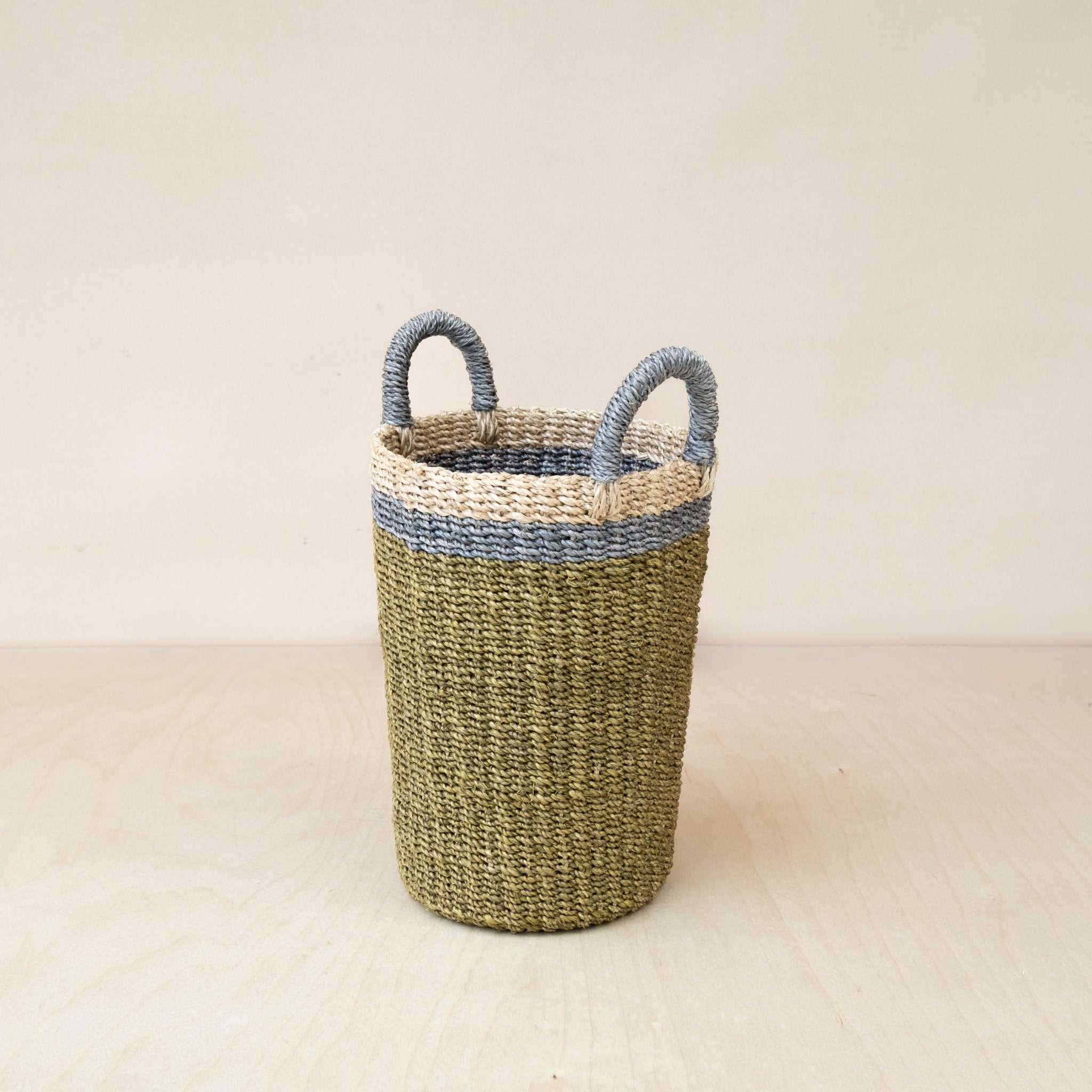 Baskets - Olive Tall Wicker Basket Vase - Woven Plant Baskets | LIKHÂ - LIKHÂ