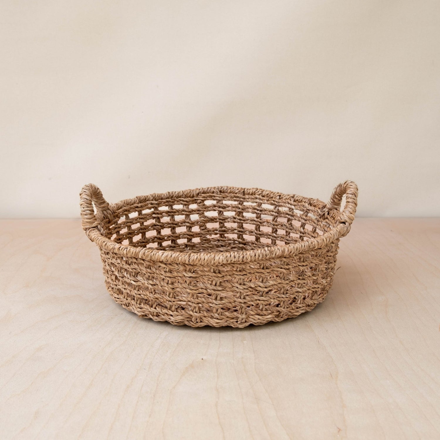 Baskets - Round Open Weave Basket - Wicker Basket | LIKHÂ - LIKHÂ