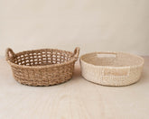 Baskets - Round Open Weave Basket - Wicker Basket | LIKHÂ - LIKHÂ