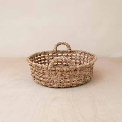 Baskets - Round Open Weave Basket - Wicker Basket | LIKHÂ - LIKHÂ