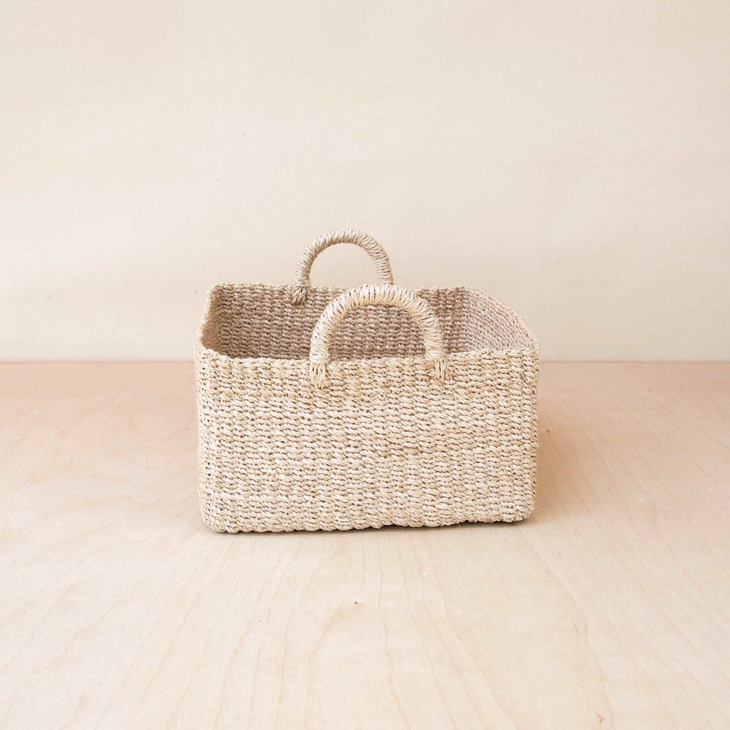 Baskets - Square Tabletop Basket - Weave Basket | LIKHÂ - LIKHÂ