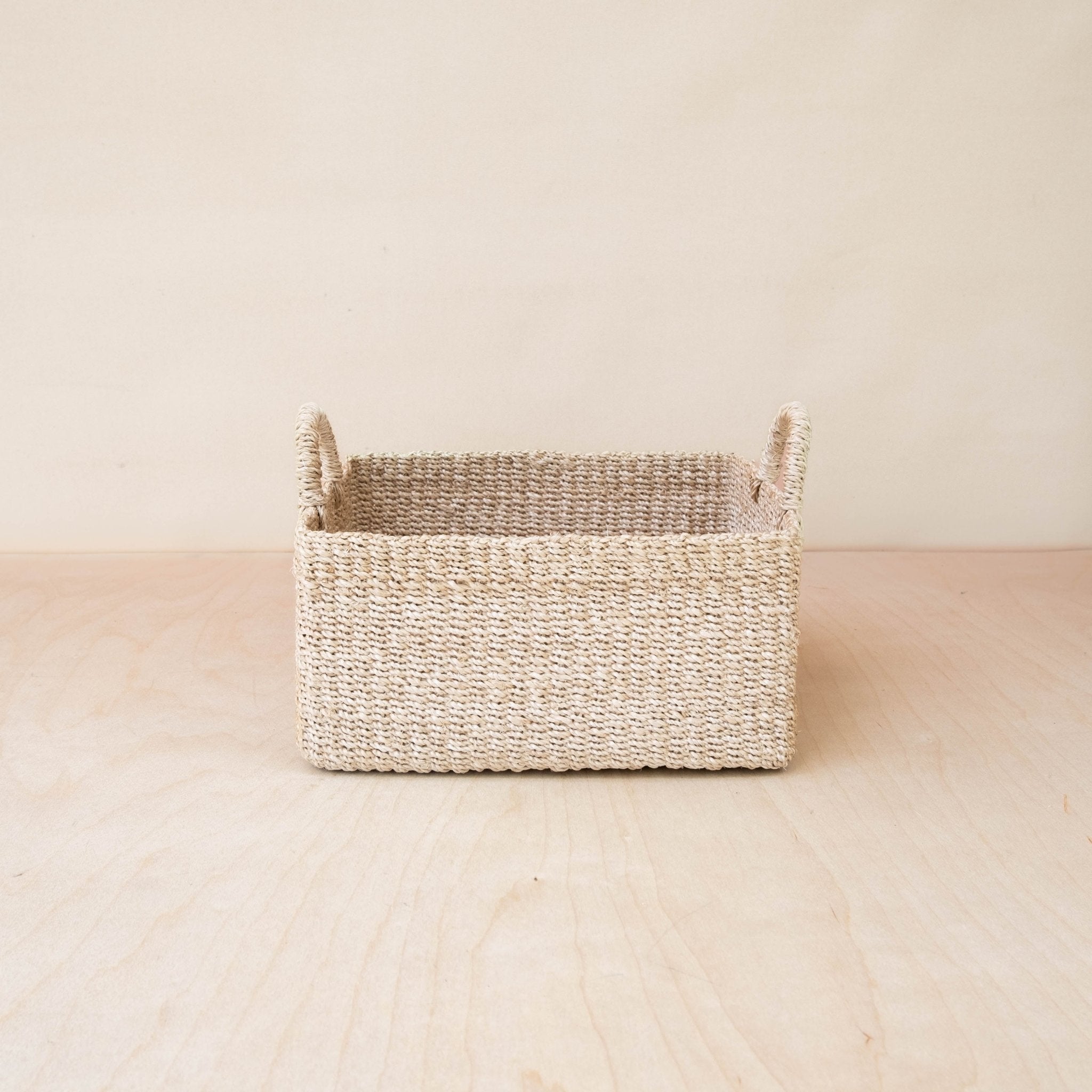 Baskets - Square Tabletop Basket - Weave Basket | LIKHÂ - LIKHÂ