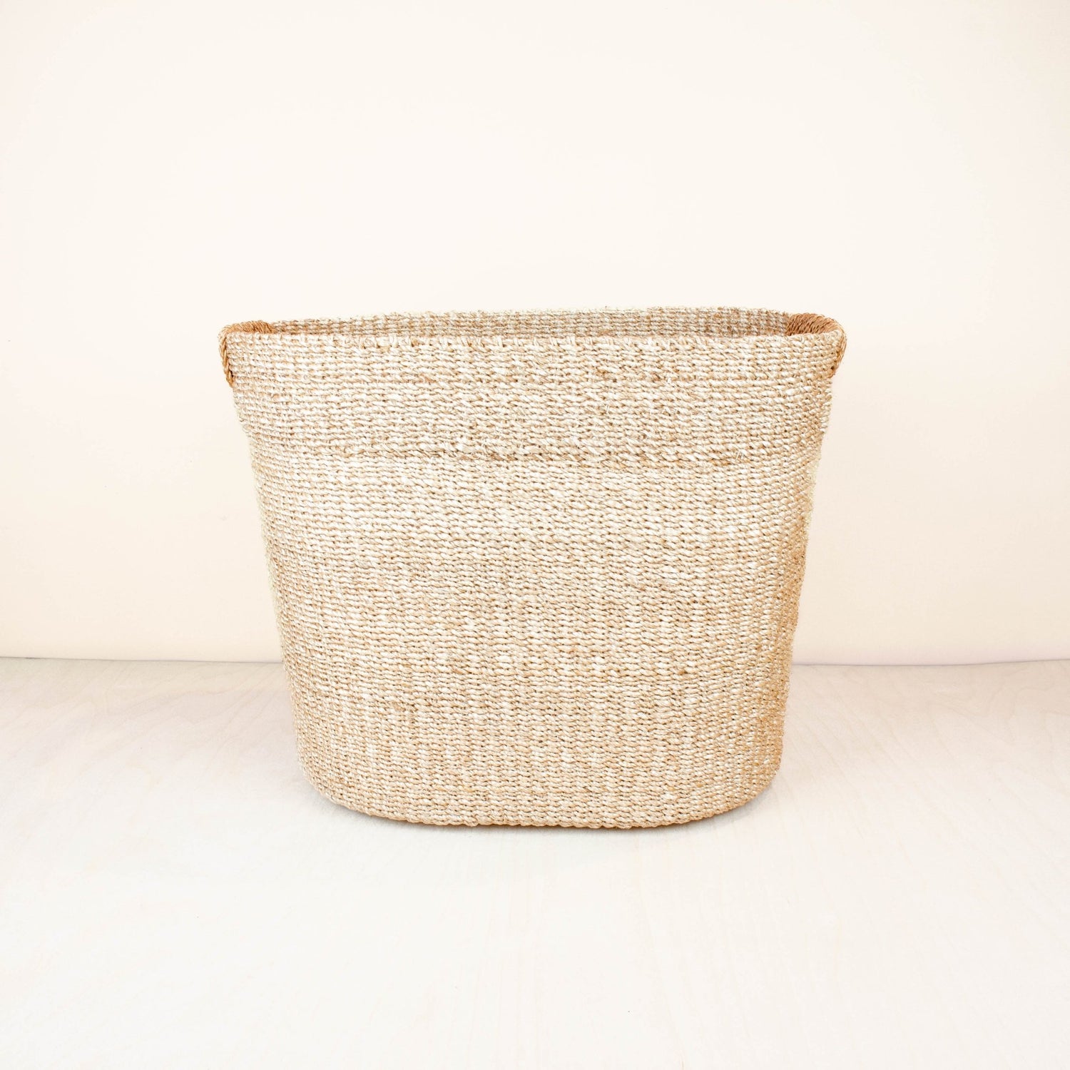 Baskets - Tan Large Oval Natural Basket - Straw Baskets | LIKHA - LIKHÂ