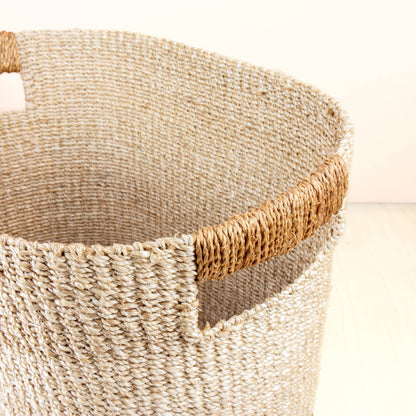 Baskets - Tan Large Oval Natural Basket - Straw Baskets | LIKHA - LIKHÂ