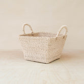 Baskets - Tapered Square Tabletop Basket - Abaca Basket | LIKHÂ - LIKHÂ