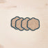 Coasters - Blue Trim Scallop Coasters, set of 4 – Artisan Woven Coasters | LIKHÂ - LIKHÂ