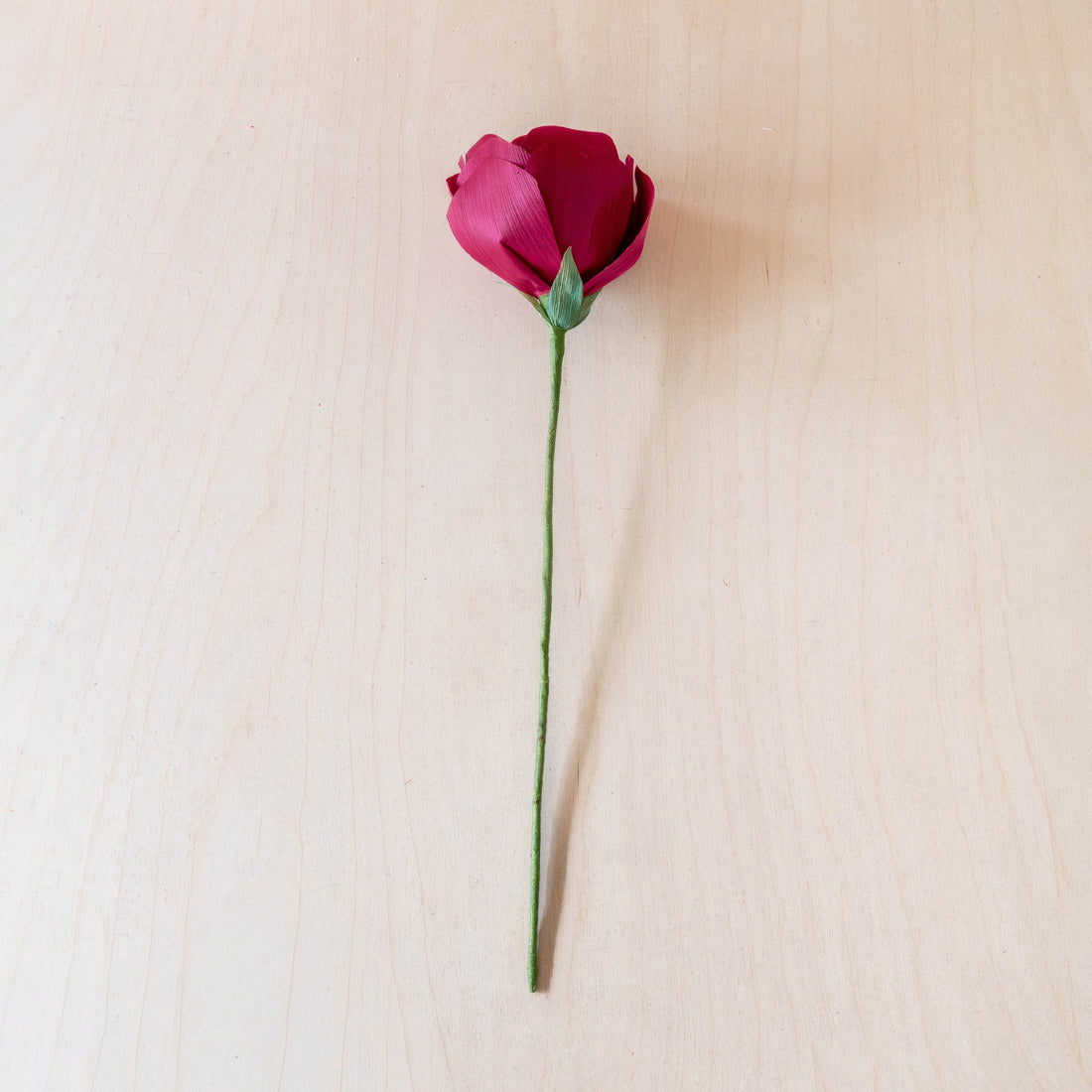 flower - Deep Pink Peony Corn Husk Flowers, case of 6 – Colorful Floral Stems | LIKHÂ - LIKHÂ