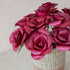 flower - Deep Pink Rose Corn Husk Flowers, case of 6 – Decorative Flower Accents | LIKHÂ - LIKHÂ