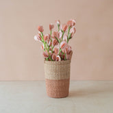 flower - Light Peach Pink Corn Husk Flower Branches, case of 6 – Handcrafted Flower Branches | LIKHÂ - LIKHÂ