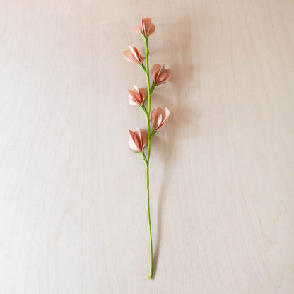 flower - Light Peach Pink Corn Husk Flower Branches, case of 6 – Handcrafted Flower Branches | LIKHÂ - LIKHÂ