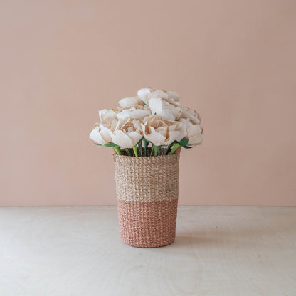 flower - Natural Peony Corn Husk Flowers, case of 6 – Artisan Flower Stems | LIKHÂ - LIKHÂ