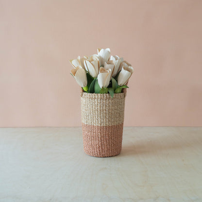 flower - Natural Tulip Corn Husk Flowers, case of 6 – Decorative Flower Accents | LIKHÂ - LIKHÂ