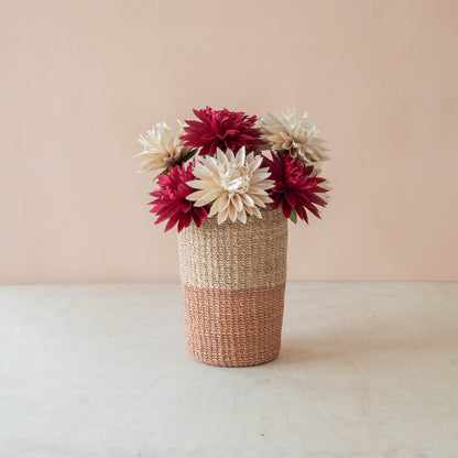 flower - Natural Waterlily Corn Husk Flowers, case of 6 – Decorative Flower Stems | LIKHÂ - LIKHÂ