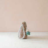 Handbags - Mini Woven Pouch with Wristlet and Embroidered Cat – Handwoven Wristlet | LIKHÂ - LIKHÂ