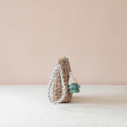 Handbags - Mini Woven Pouch with Wristlet and Embroidered Cat – Handwoven Wristlet | LIKHÂ - LIKHÂ