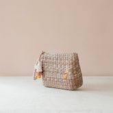 Handbags - Mini Woven Pouch with Wristlet and Embroidered Cocktail – Handcrafted Wristlet | LIKHÂ - LIKHÂ