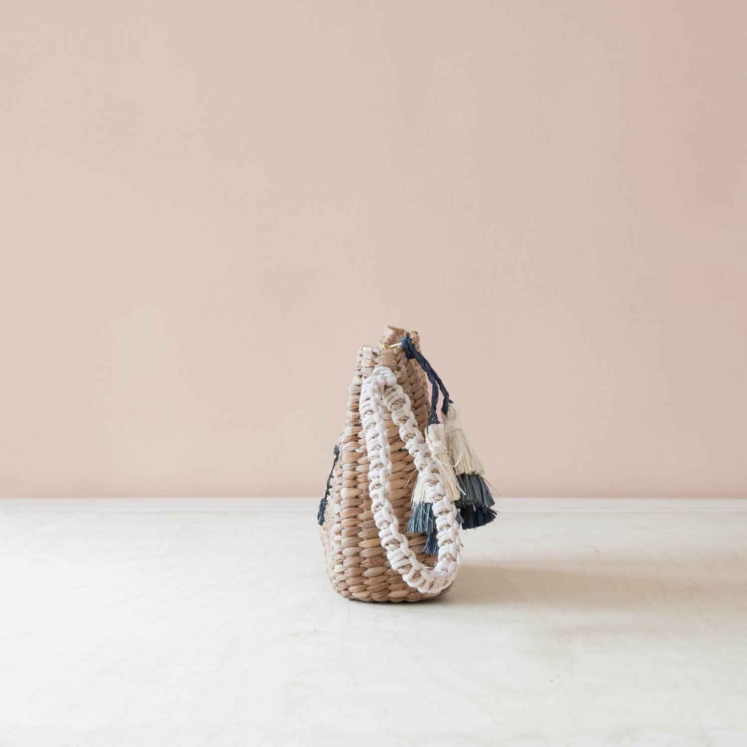 Handbags - Mini Woven Pouch with Wristlet and Embroidered Dachshund – Handcrafted Wristlet | LIKHÂ - LIKHÂ