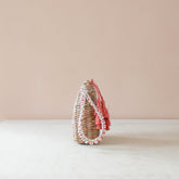 Handbags - Mini Woven Pouch with Wristlet and Embroidered Lobster – Artisan Wristlet | LIKHÂ - LIKHÂ
