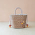 Handbags - Mini Woven Tote Bag with Embroidered Cocktail – Handcrafted Straw Tote | LIKHÂ - LIKHÂ