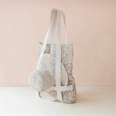 Handbags - Raffia Beach Tote with Sun Hat – Handwoven Summer Tote Set | LIKHÂ - LIKHÂ