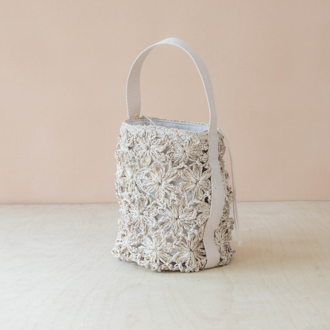 Handbags - Raffia Flower Weave Bucket Bag – Crossbody Handbag | LIKHÂ - LIKHÂ