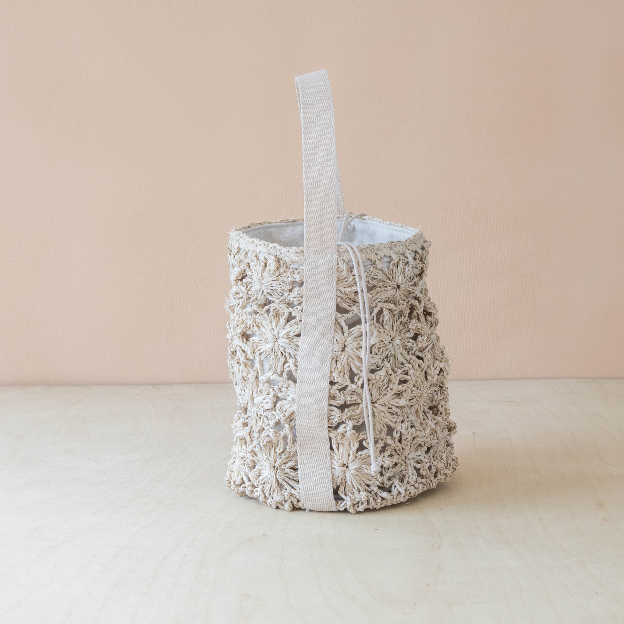 Handbags - Raffia Flower Weave Bucket Bag – Crossbody Handbag | LIKHÂ - LIKHÂ