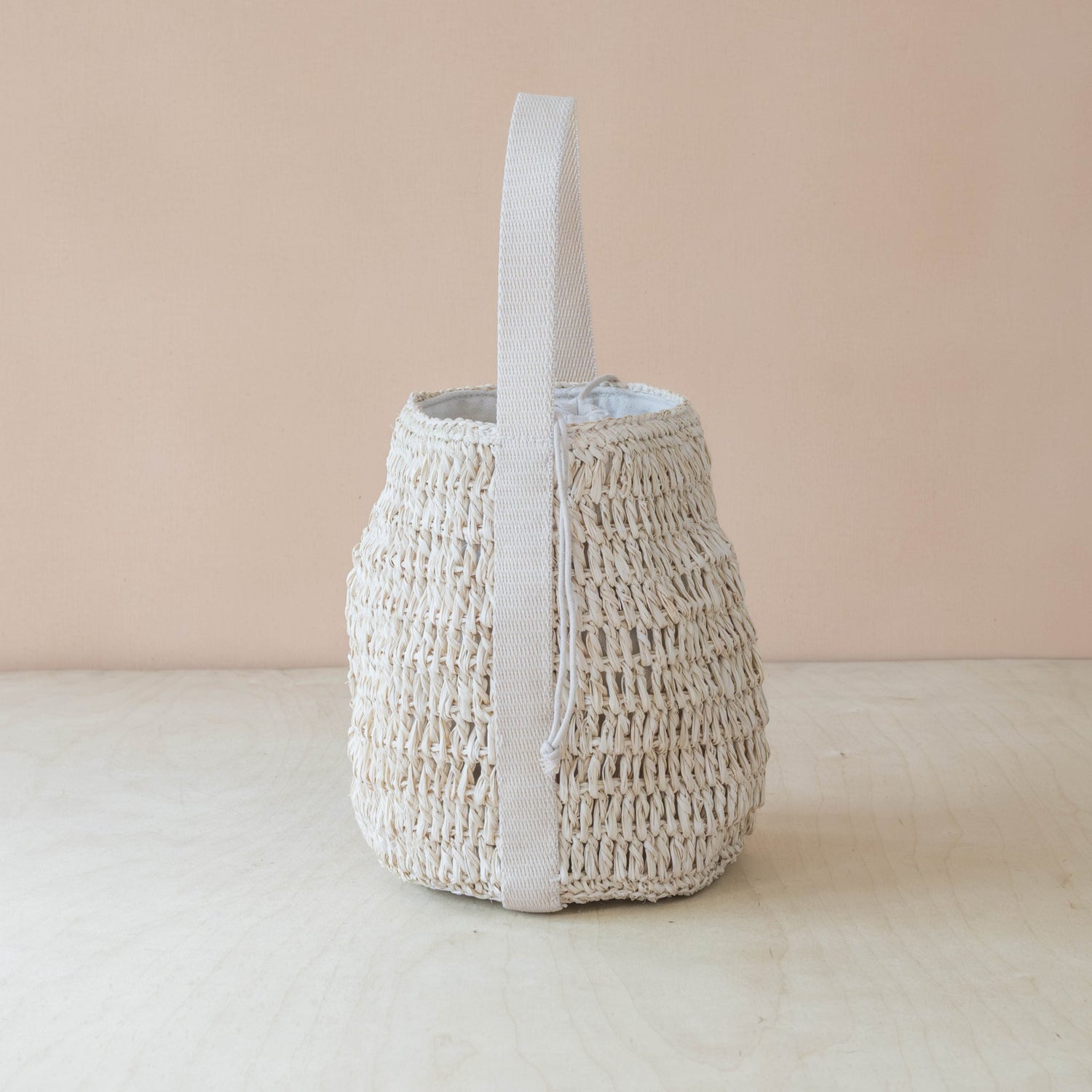 Handbags - Raffia Poste Weave Bucket Bag – Handwoven Shoulder Bag | LIKHÂ - LIKHÂ
