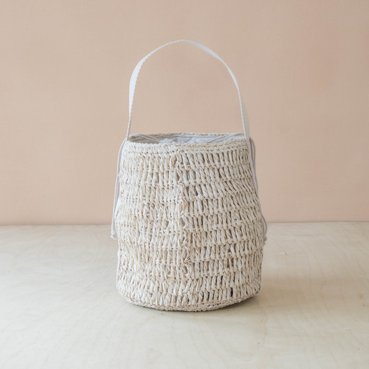 Handbags - Raffia Poste Weave Bucket Bag – Handwoven Shoulder Bag | LIKHÂ - LIKHÂ