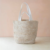 Handbags - Raffia Poste Weave Stripes Tapered Tote – Casual Tote | LIKHÂ - LIKHÂ