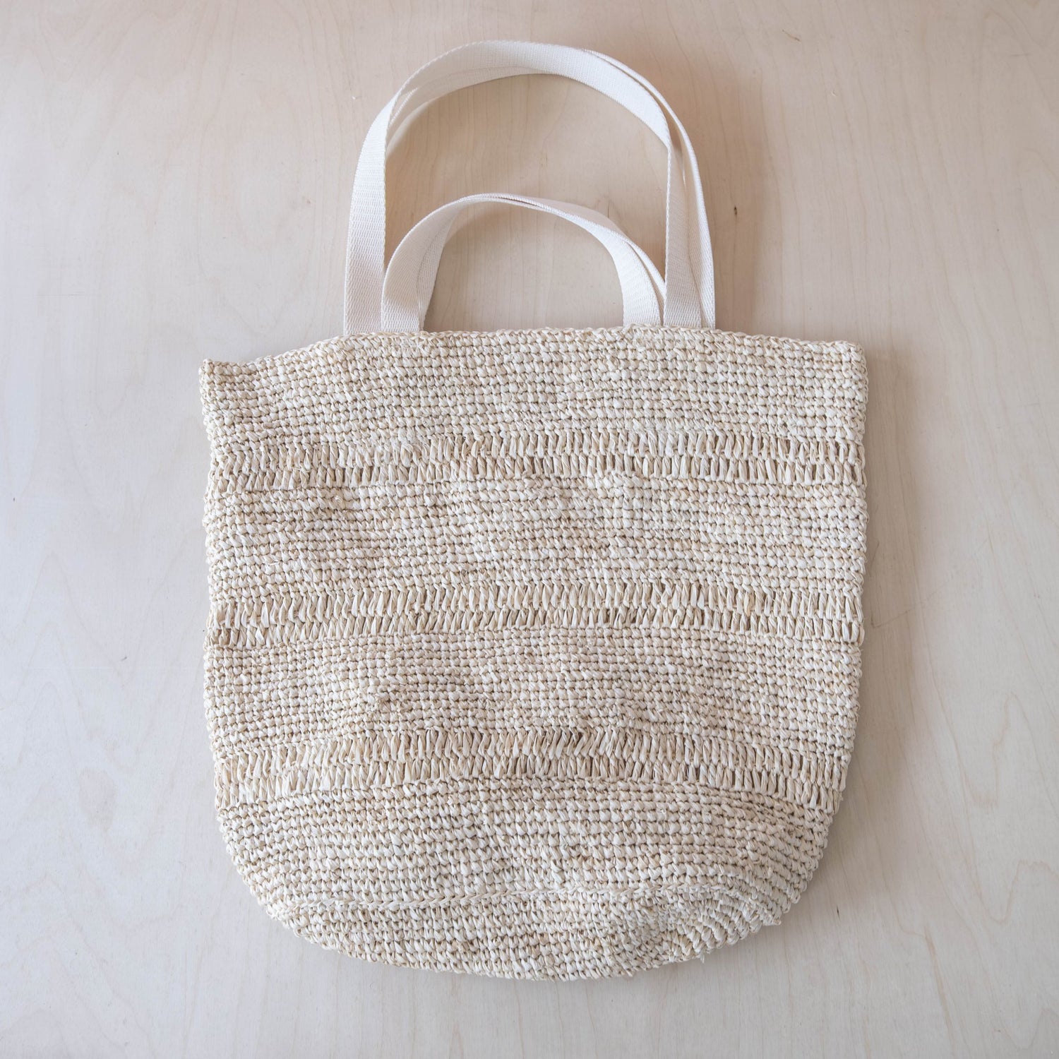 Handbags - Raffia Poste Weave Stripes Tapered Tote – Casual Tote | LIKHÂ - LIKHÂ