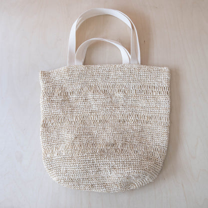 Handbags - Raffia Poste Weave Stripes Tapered Tote – Casual Tote | LIKHÂ - LIKHÂ