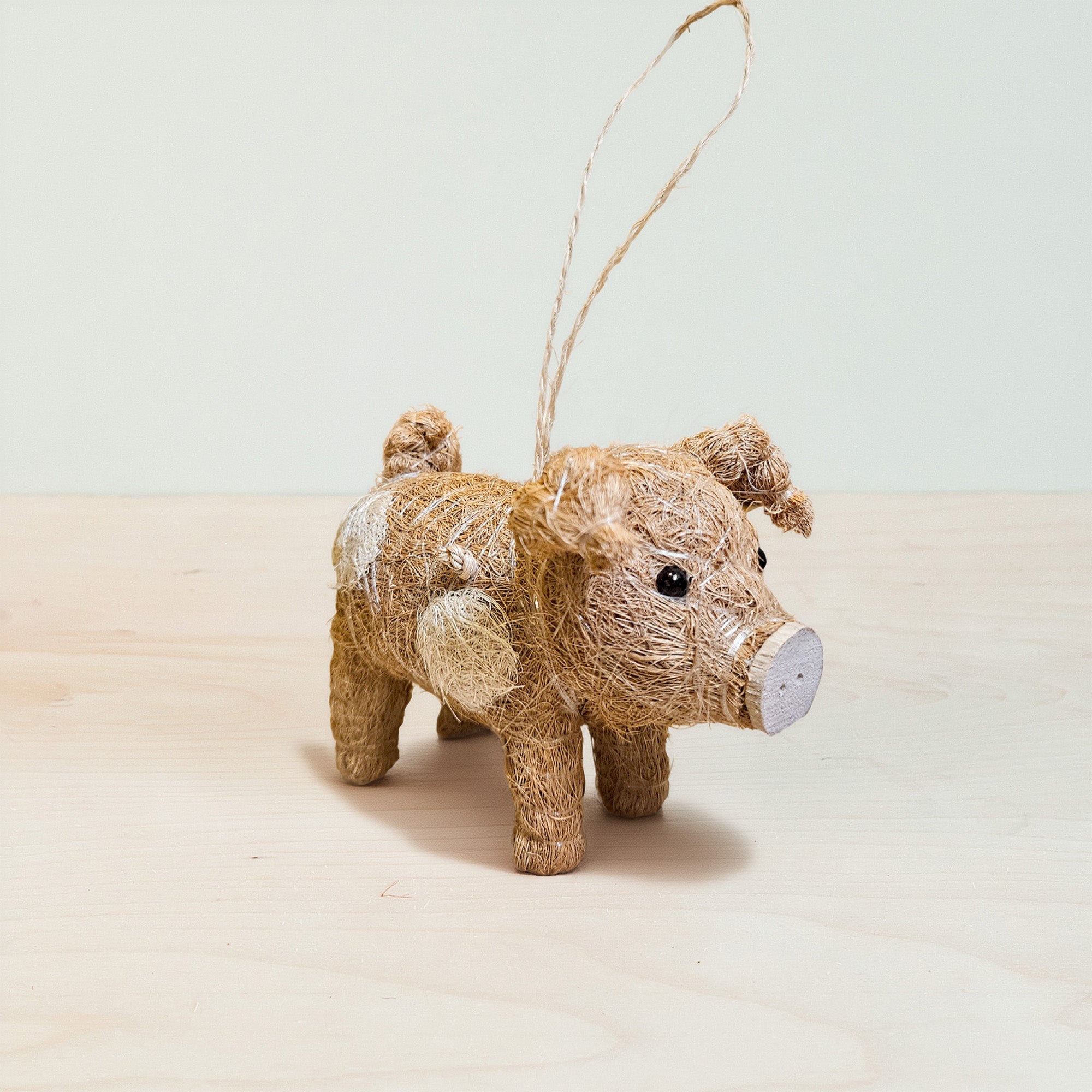 Ornaments - Country Pig Ornament – Coco Coir Farm Decor | LIKHÂ - LIKHÂ