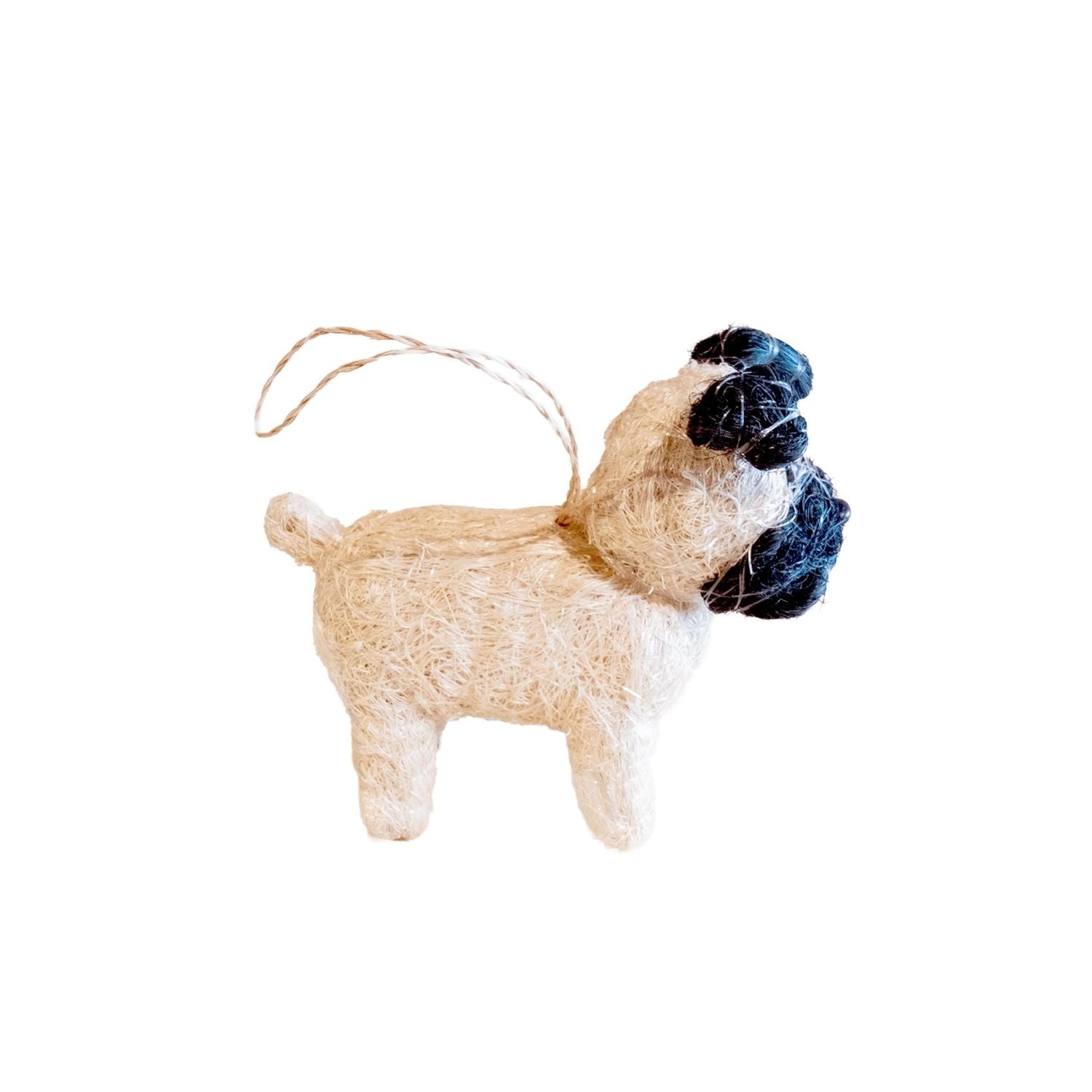 Ornaments - Pug Ornament - Coco Coir Dog Decor | LIKHÂ - LIKHÂ