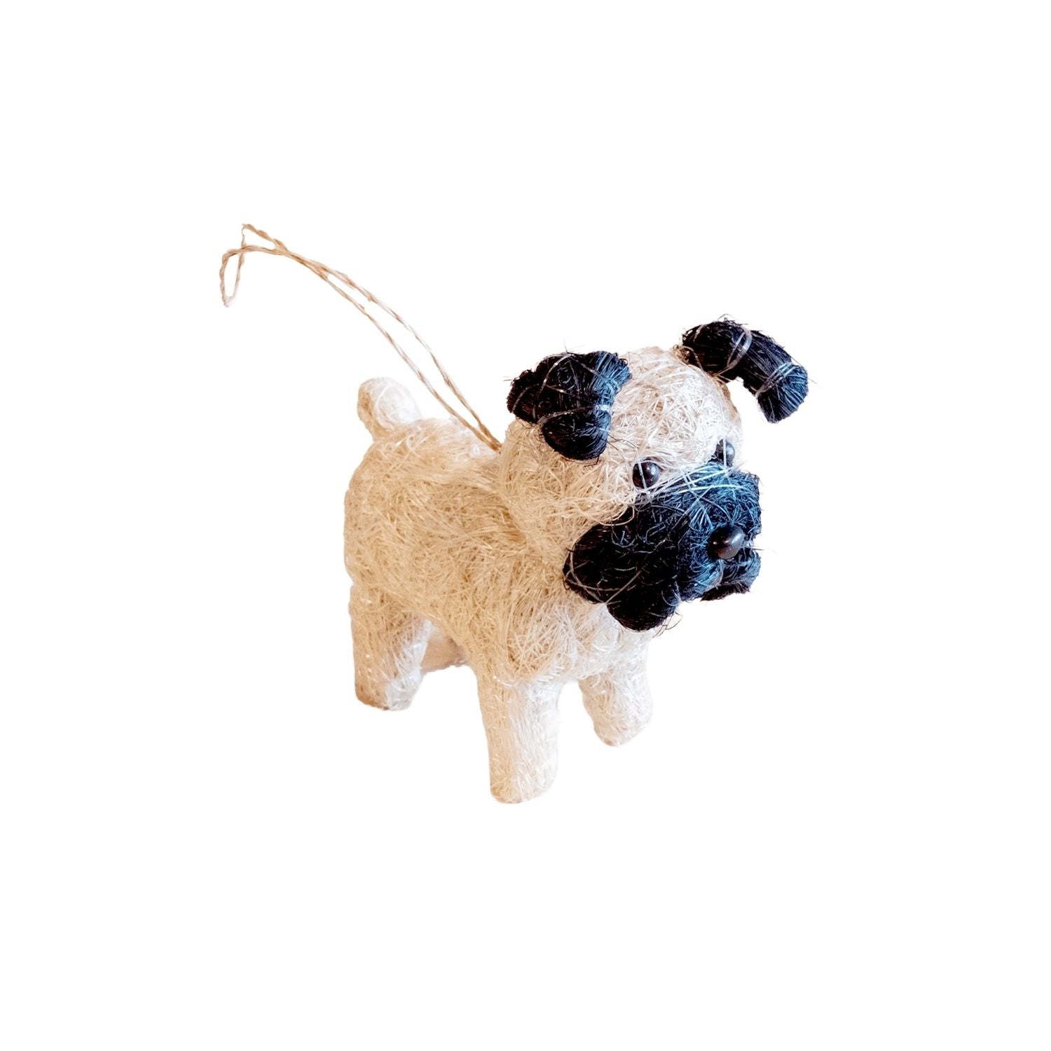 Ornaments - Pug Ornament - Coco Coir Dog Decor | LIKHÂ - LIKHÂ