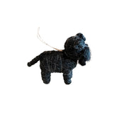 Ornaments - Schnauzer Ornament - Coco Coir Dog Charm | LIKHÂ - LIKHÂ