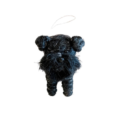 Ornaments - Schnauzer Ornament - Coco Coir Dog Charm | LIKHÂ - LIKHÂ
