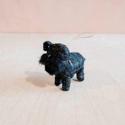 Ornaments - Schnauzer Ornament - Coco Coir Dog Charm | LIKHÂ - LIKHÂ