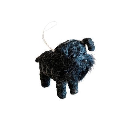 Ornaments - Schnauzer Ornament - Coco Coir Dog Charm | LIKHÂ - LIKHÂ