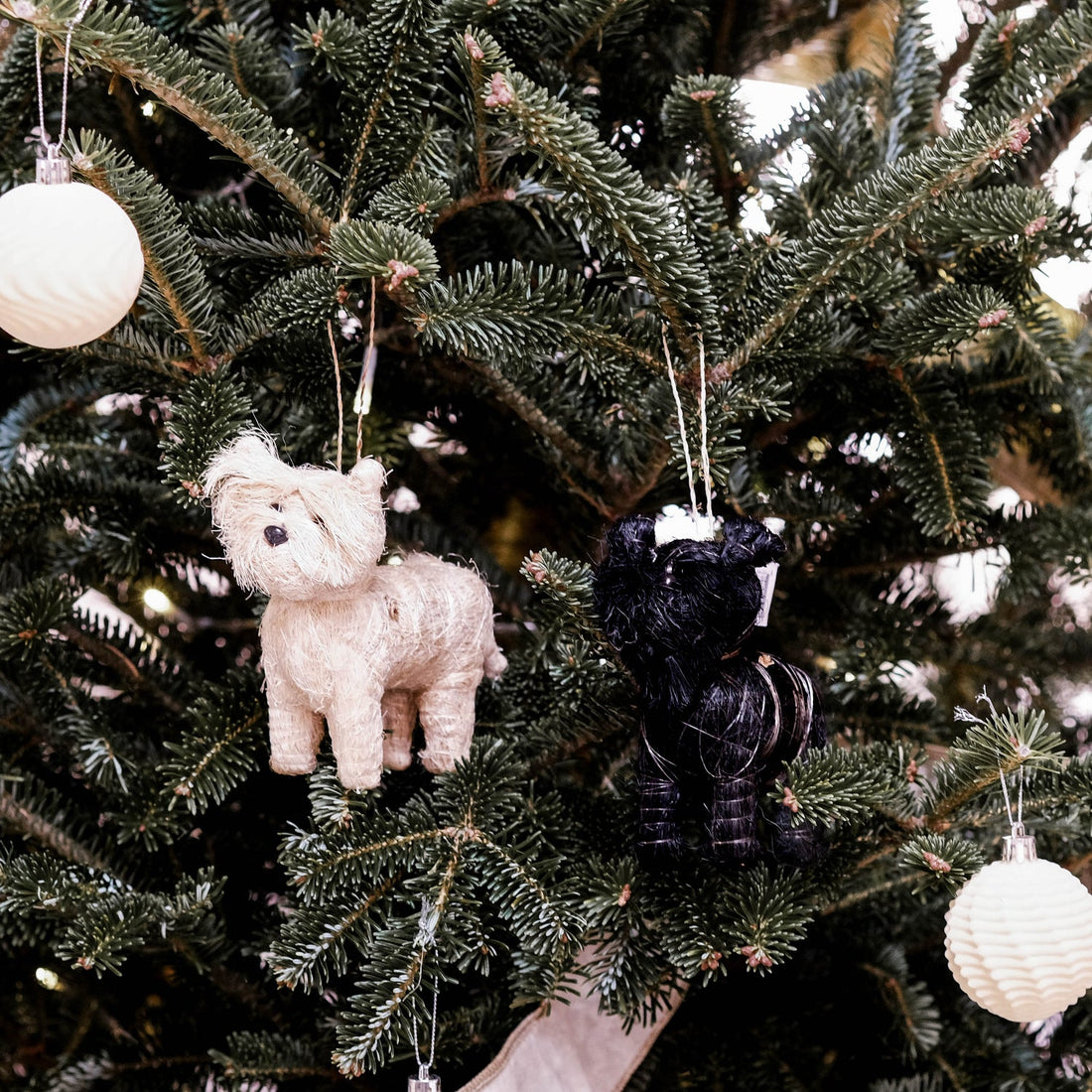 Ornaments - Schnauzer Ornament - Coco Coir Dog Charm | LIKHÂ - LIKHÂ