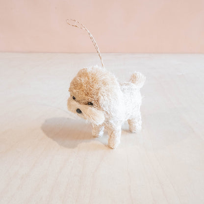Ornaments - White Poodle Ornament - Artisan Pet Ornament | LIKHÂ - LIKHÂ