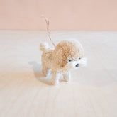 Ornaments - White Poodle Ornament - Artisan Pet Ornament | LIKHÂ - LIKHÂ