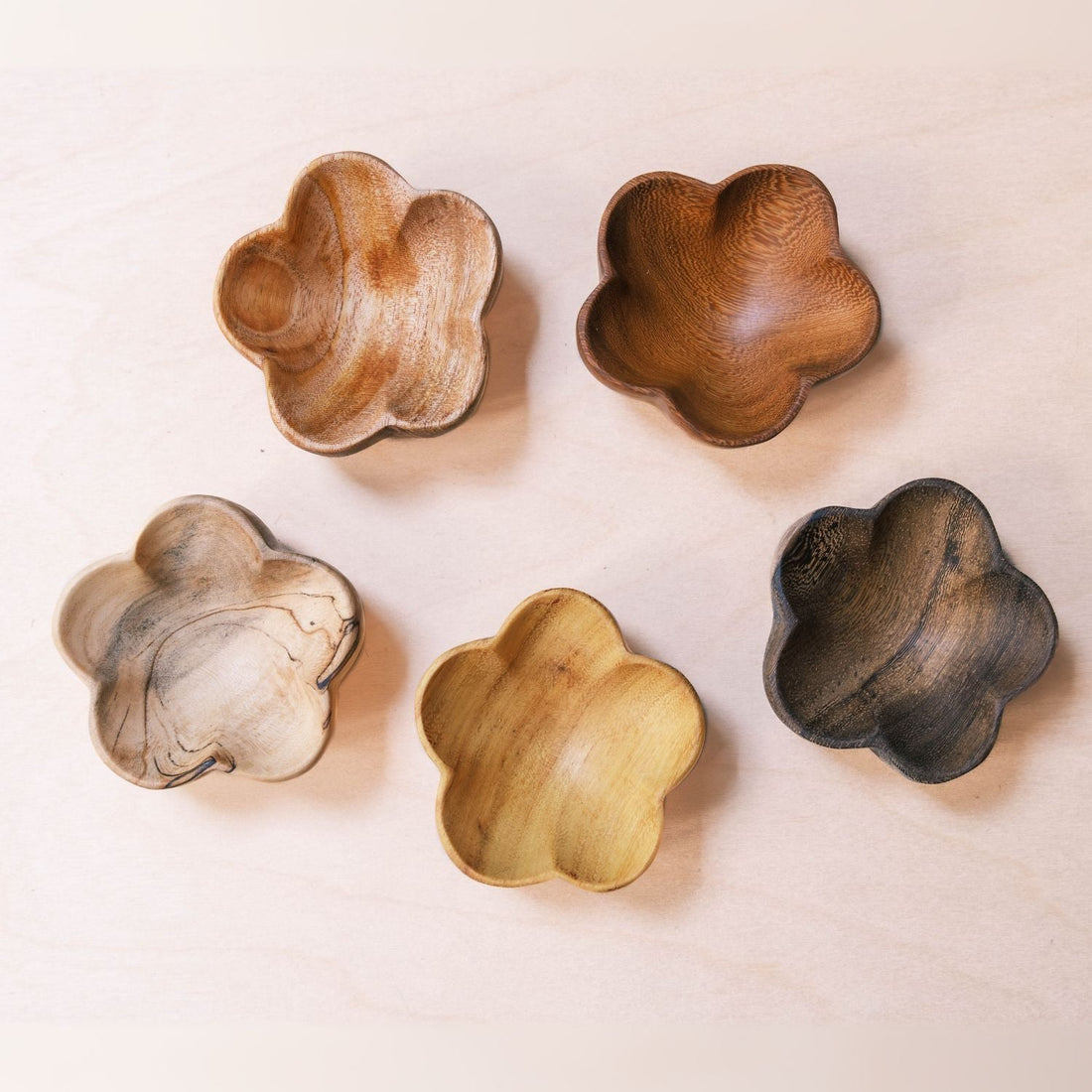  - Wooden Flower Tray - Unique Handcrafted Accent Tray | LIKHÂ - LIKHÂ
