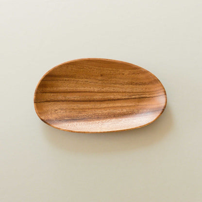 - Acacia Oval 12&quot; Wood Plate - Wooden Serving Dish | LIKHA - LIKHÂ