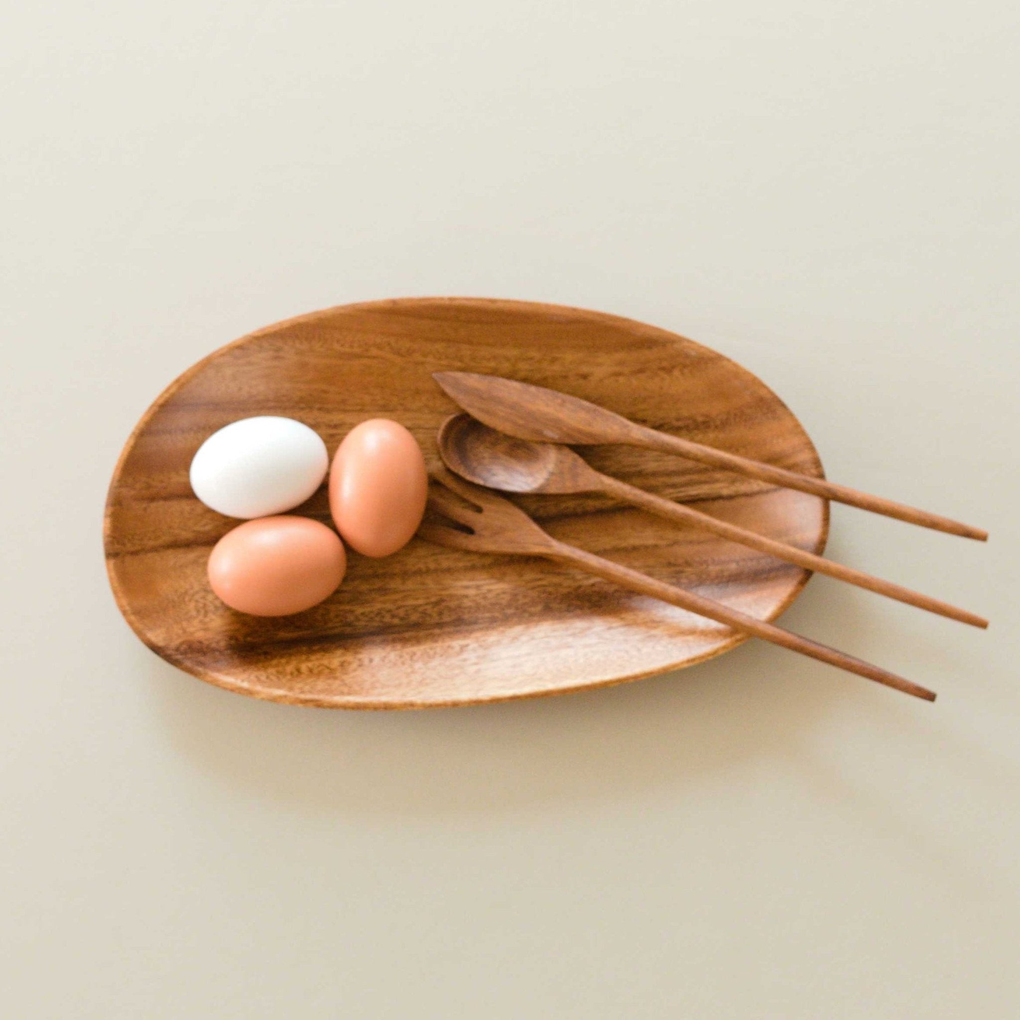 - Acacia Oval 12" Wood Tray - Wooden Dish | LIKHA - LIKHÂ