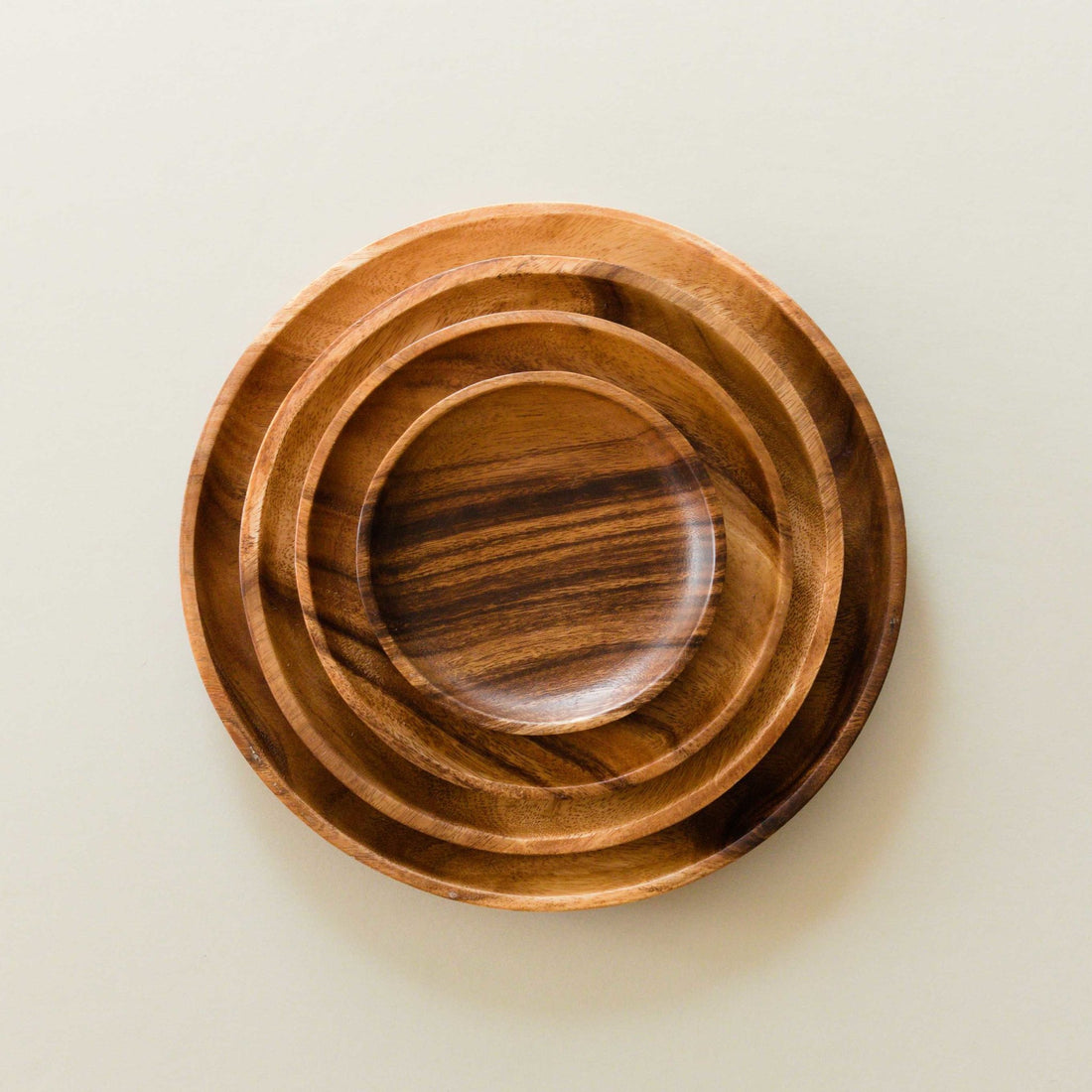 - Acacia Round 6" Wood Plate - Snack Plate | LIKHA - LIKHÂ